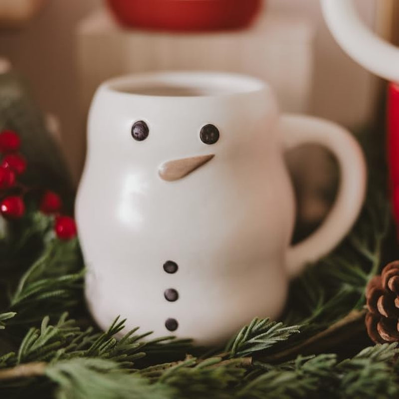 Snowman Coffee Mug, 21Oz Ceramic Christmas Mug for Her