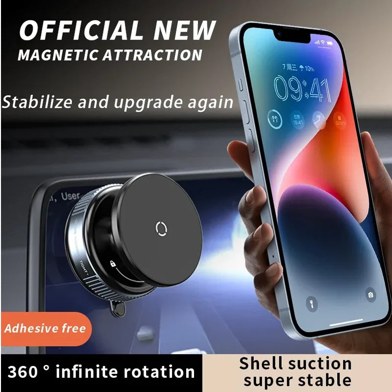 Car Phone Holder, Upgraded 360Adjustable Vacuum Suction 20X Magnets