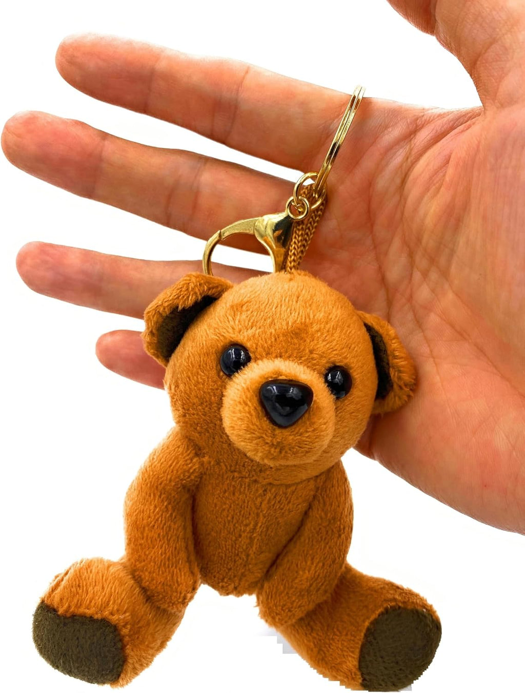 Teddy Bear Keychain Plush Mini Bear Cute Small Key Organizer Bag Pendant Purse Charm for Kids