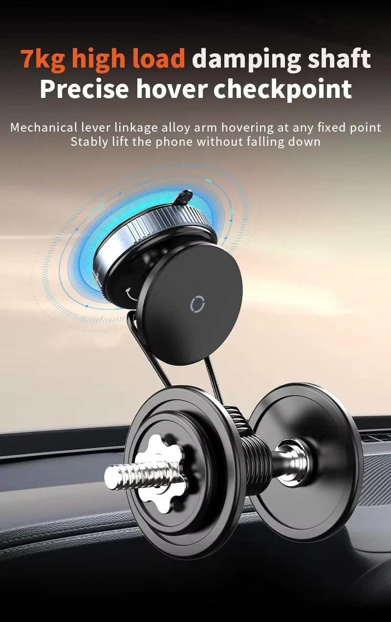 Car Phone Holder, Upgraded 360Adjustable Vacuum Suction 20X Magnets